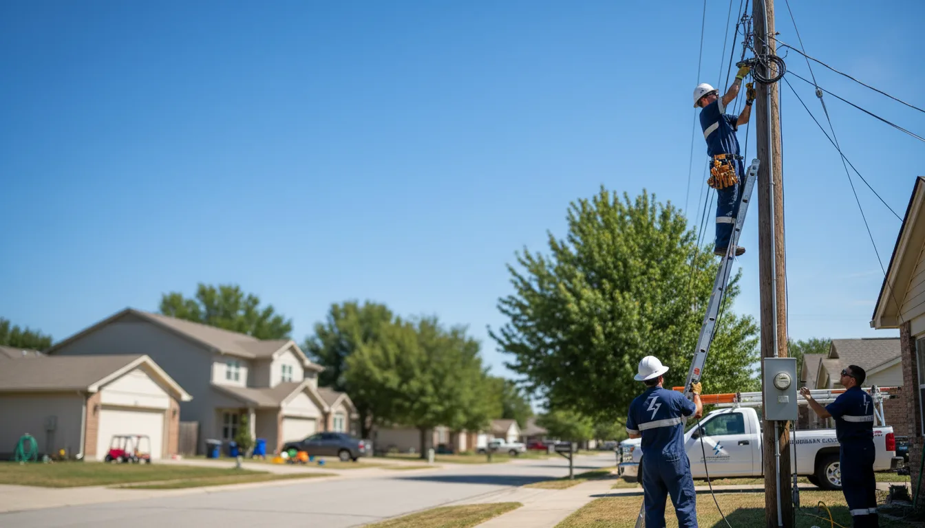 Residential electrician providing installation services in Oldhams, VA